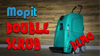 Have a sticky mess?  Try the Mopit Double Scrubbing Feature.